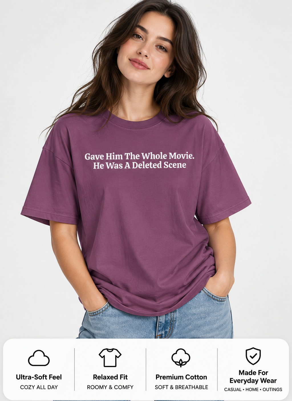Minimalist Quote Tee | Gave Him The Whole Movie