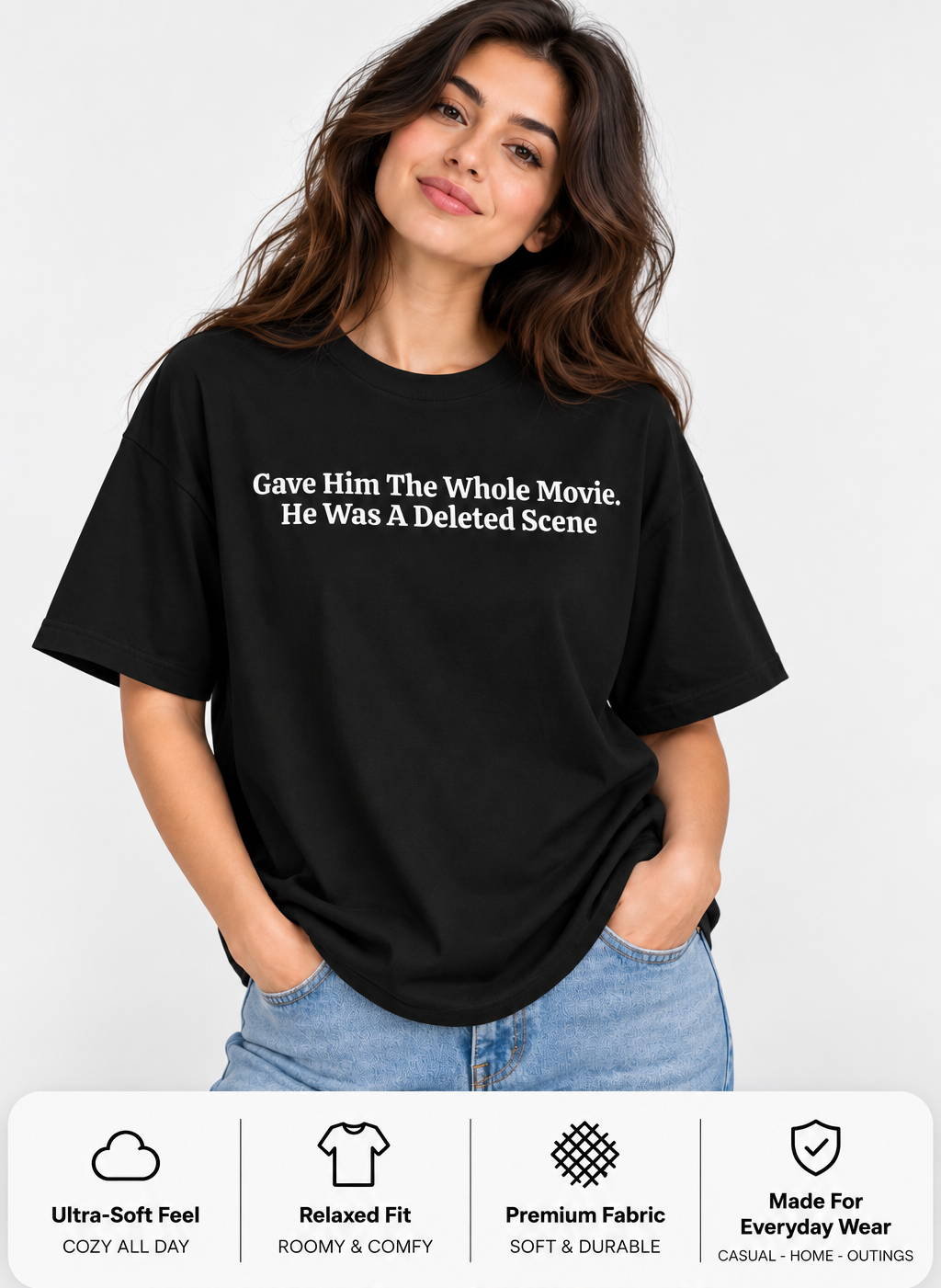 Minimalist Quote Tee | Gave Him The Whole Movie