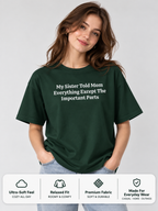 Funny Sister Boxy Tee | Told Mom Everything Except This