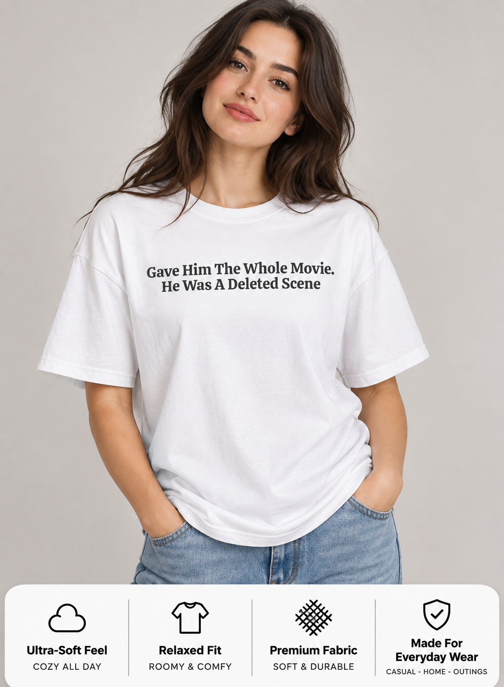 Minimalist Quote Tee | Gave Him The Whole Movie