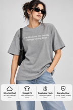 Energy Saving Mode Oversized Boxy Tee | Funny Lazy Quote