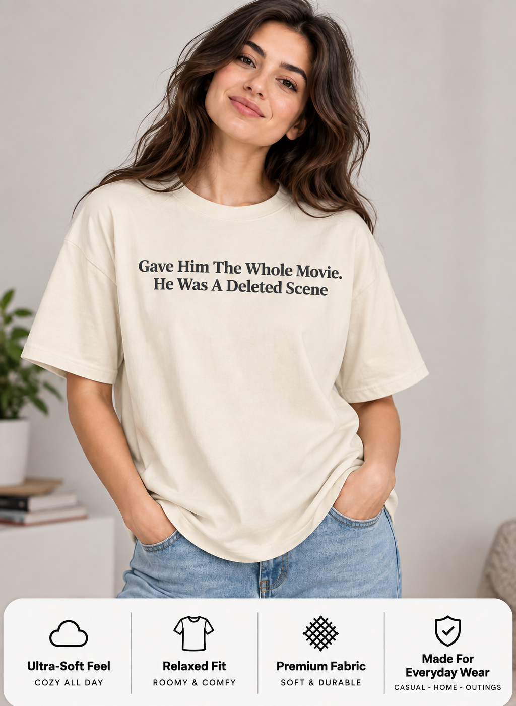 Minimalist Quote Tee | Gave Him The Whole Movie
