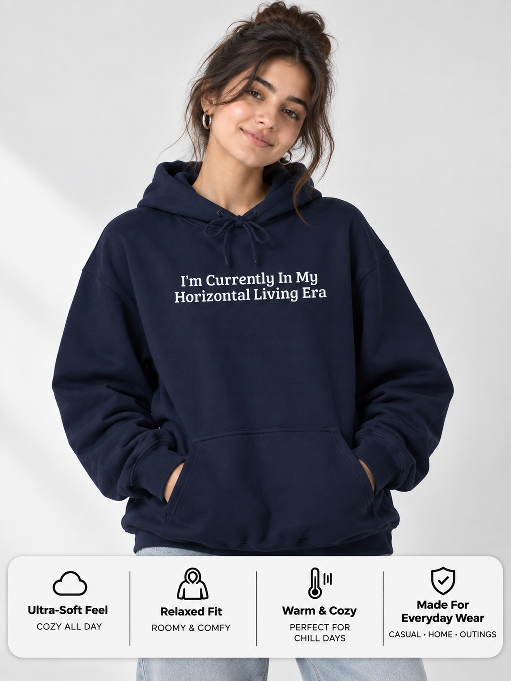 Horizontal Living Era Cozy Statement Hoodie