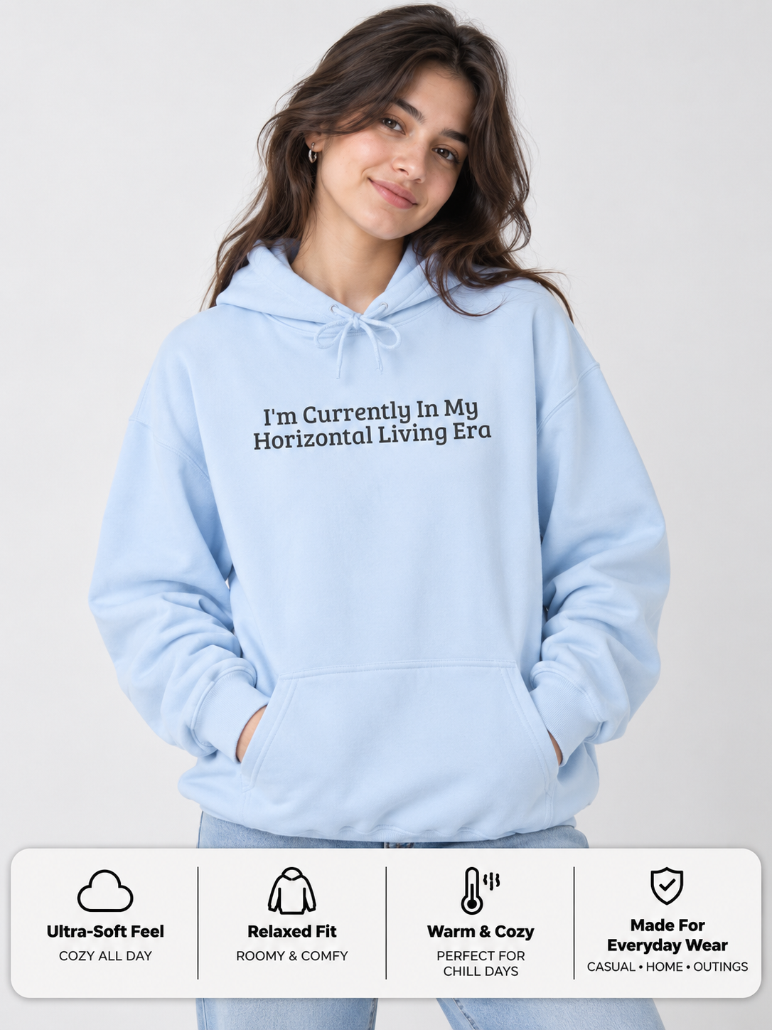 Horizontal Living Era Cozy Statement Hoodie