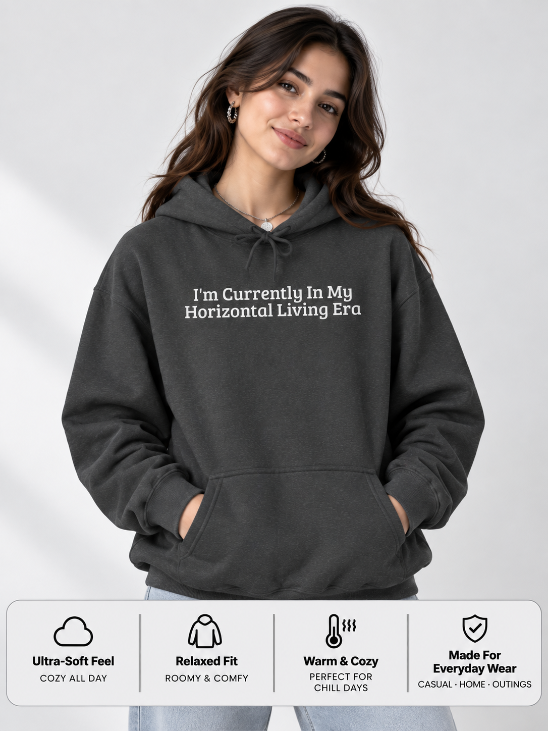 Horizontal Living Era Cozy Statement Hoodie