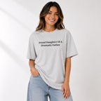 Proud Daughter Of A Dramatic Father Funny Boxy Tee