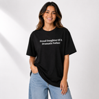 Proud Daughter Of A Dramatic Father Funny Boxy Tee