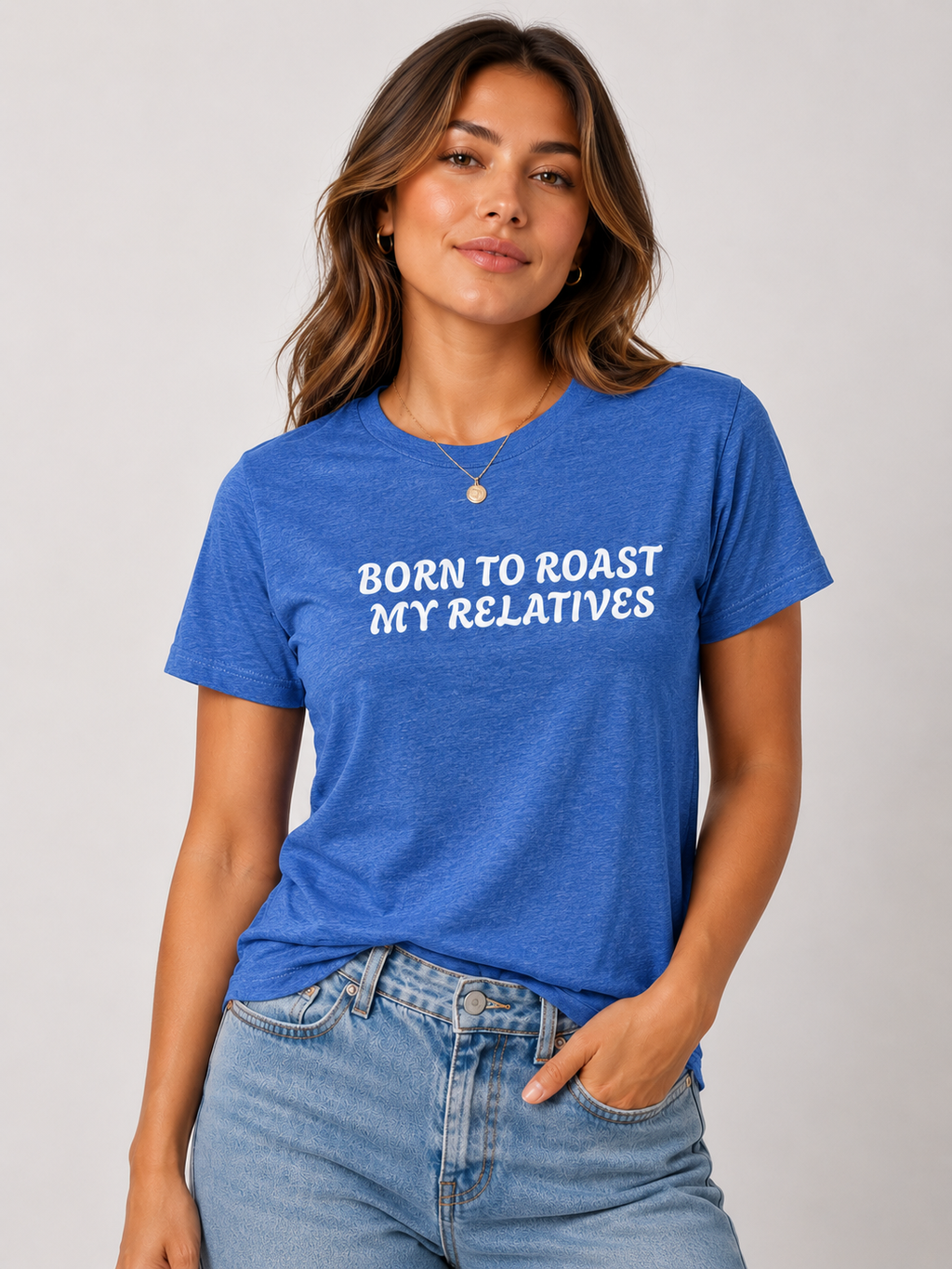 Born To Roast My Relatives Funny Unisex Tee