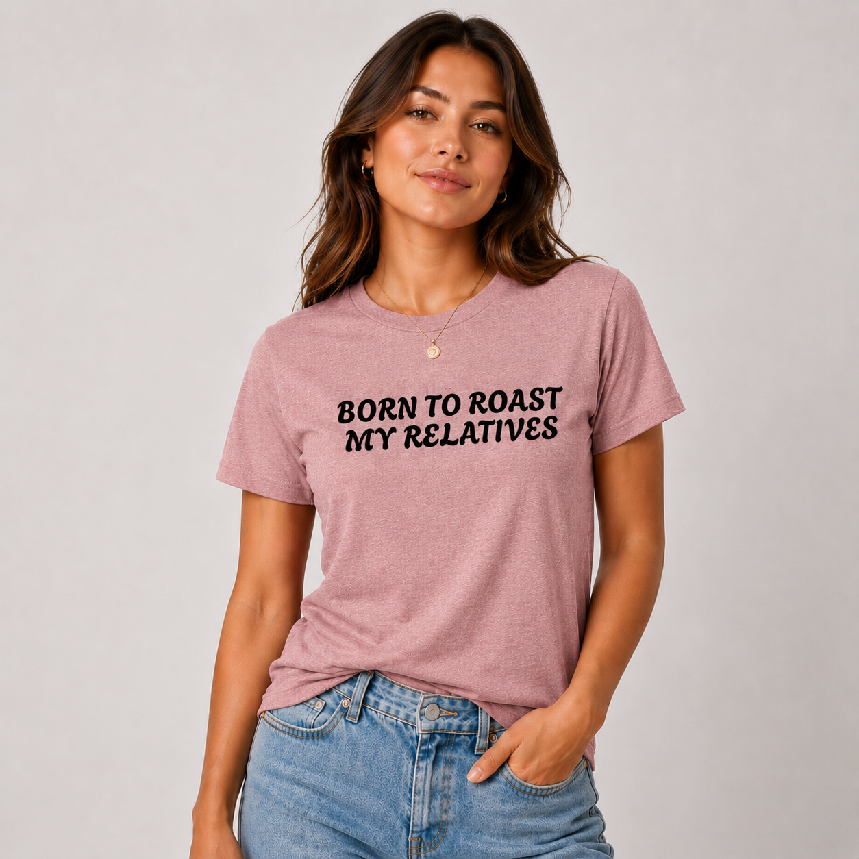 Born To Roast My Relatives Funny Unisex Tee