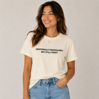 Emotionally Unavailable But Still Funny Unisex Tee