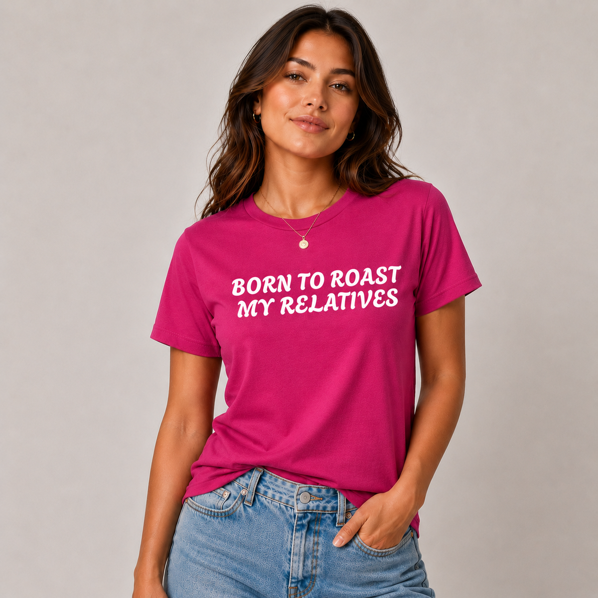 Born To Roast My Relatives Funny Unisex Tee