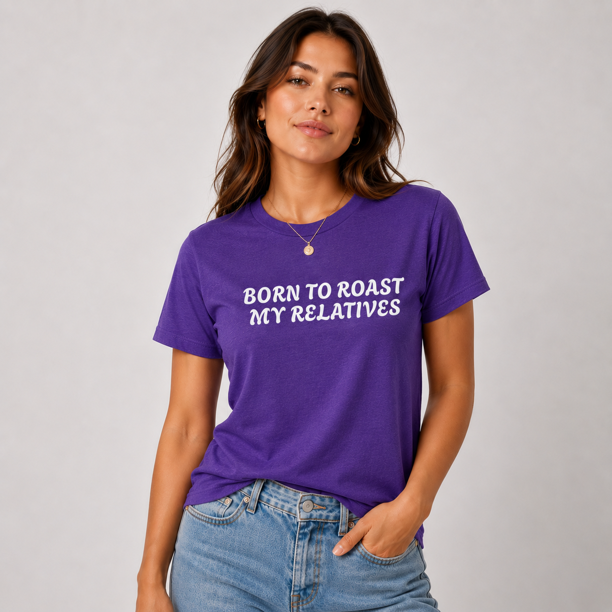 Born To Roast My Relatives Funny Unisex Tee