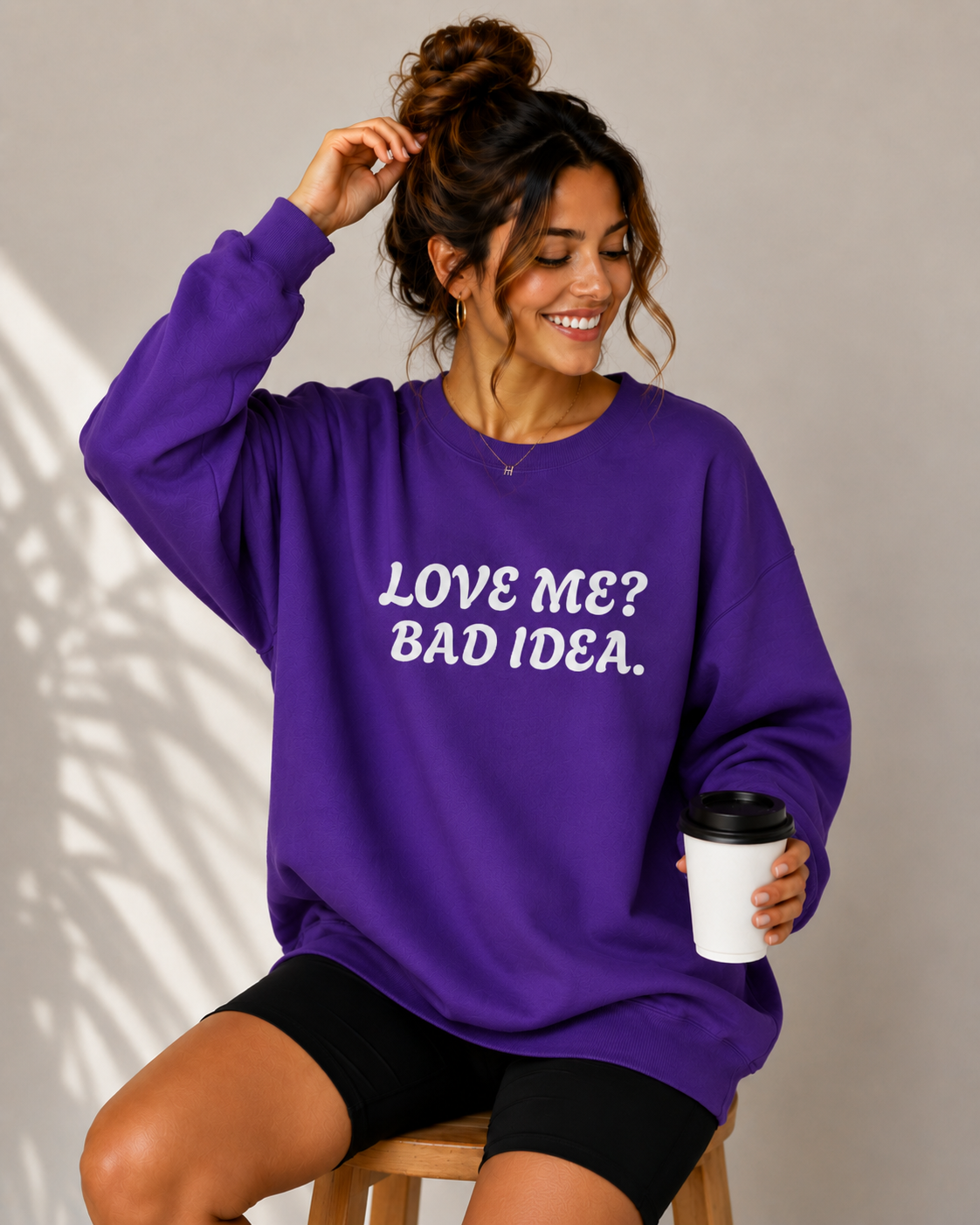 Love Me? Bad Idea Funny Unisex Sweatshirt