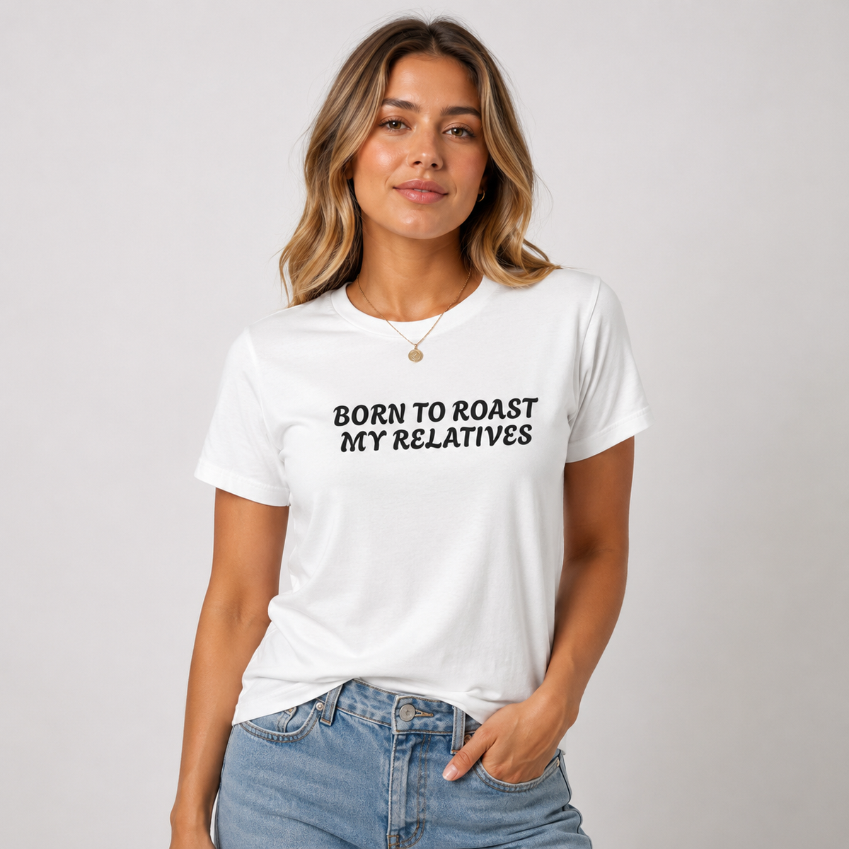 Born To Roast My Relatives Funny Unisex Tee
