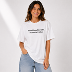 Proud Daughter Of A Dramatic Father Funny Boxy Tee